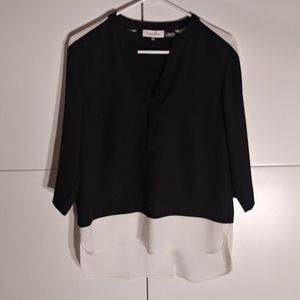 Calvin Klein Black & White Blouse